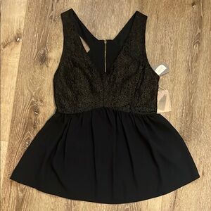 NWT Black Lace Sleeveless Top from Forever 21
